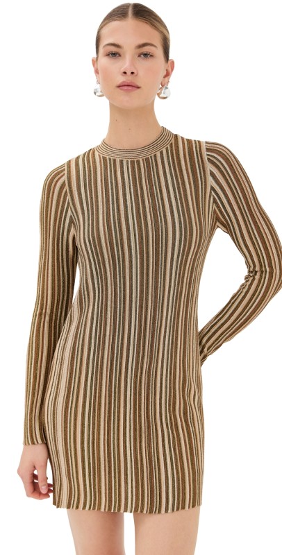 Veronica Beard Jane Dress Gold/Bronze