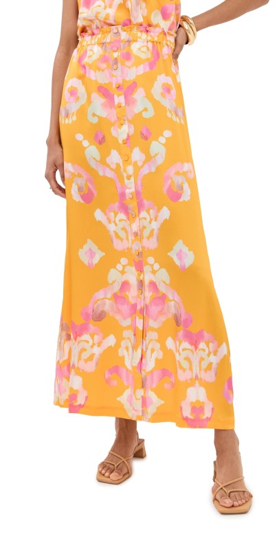 Figue Bastien Skirt Aquarelle Ikat Marigold