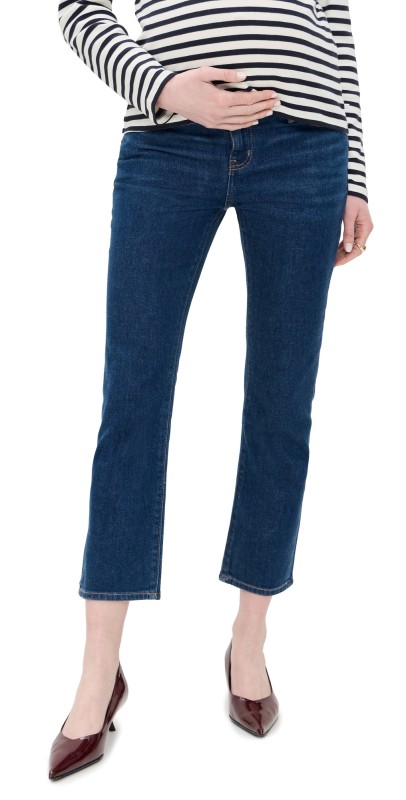 HATCH The Straight Leg Maternity Jeans True Blue