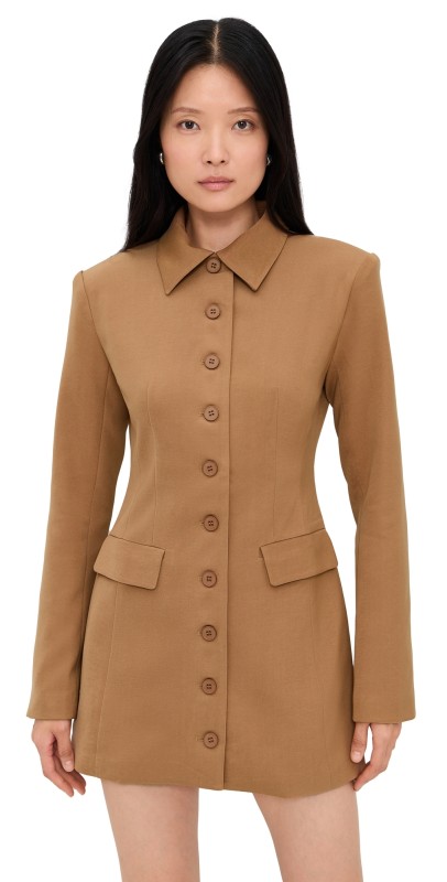 Lioness Cheri Mini Dress Mocha Mousse