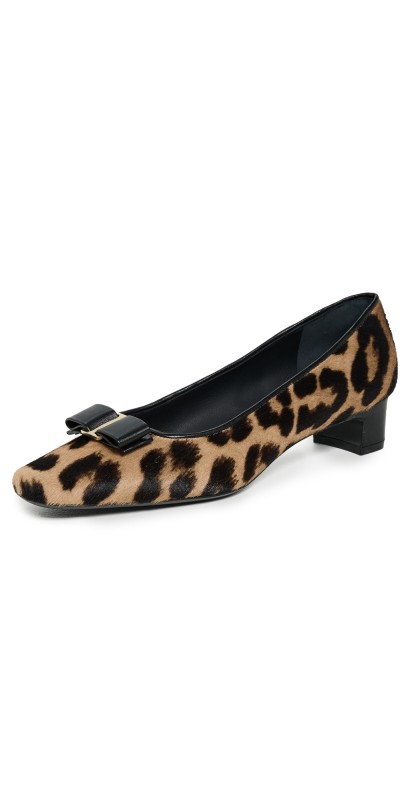 FERRAGAMO Rirri Pony Heels Naturale/Nero