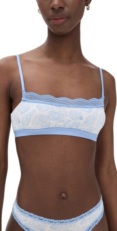 Stripe & Stare x Marea The Lace Square Bralette Marea Seashell