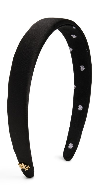 Lele Sadoughi Charlotte Silk Headband Jet