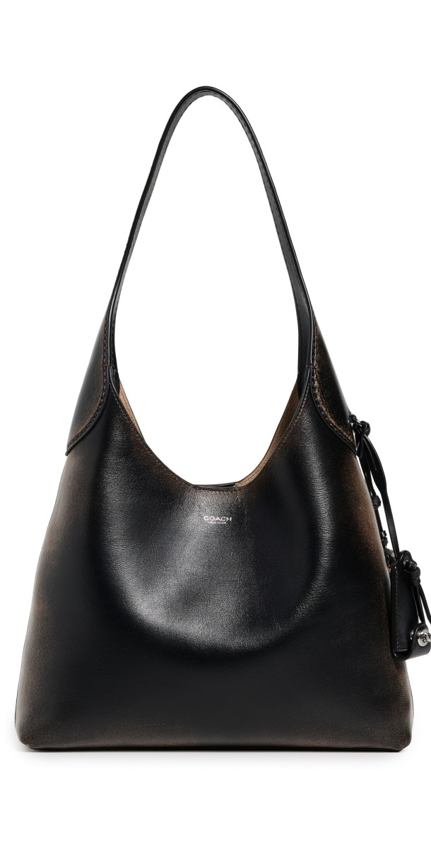 Coach Loved Leather Brooklyn Shoulder Bag LH/Black Brow