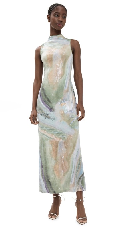 Significant Other Lucinda Maxi Dress Lavender Marble