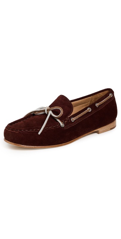 Freda Salvador Morgan Moccasins Bordeaux Suede