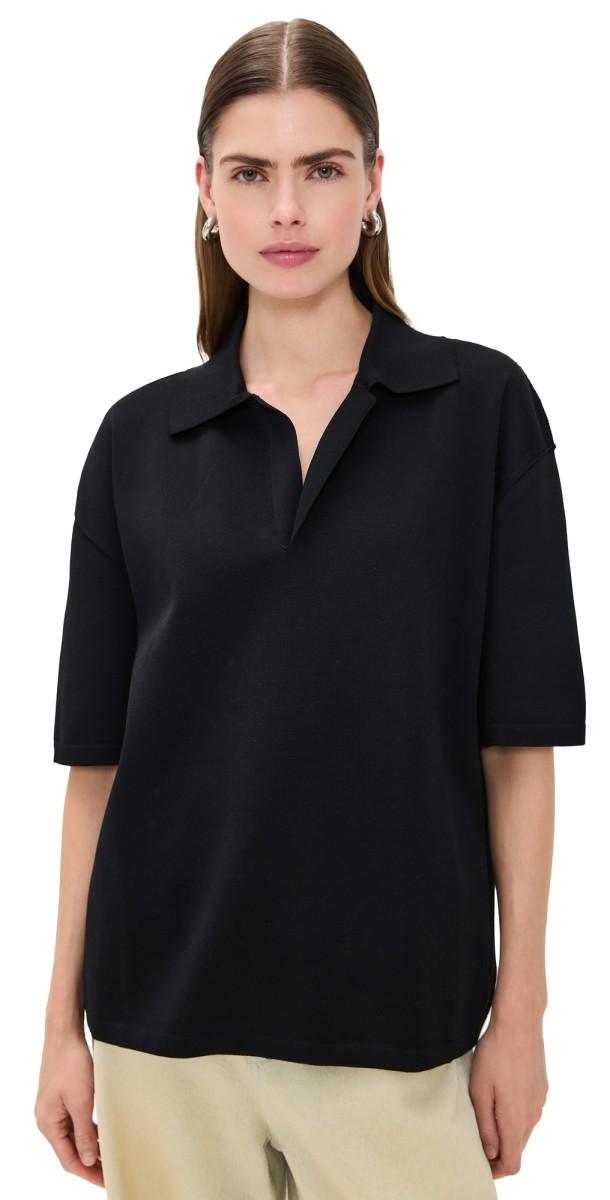 AMI Short Sleeves Polo Black