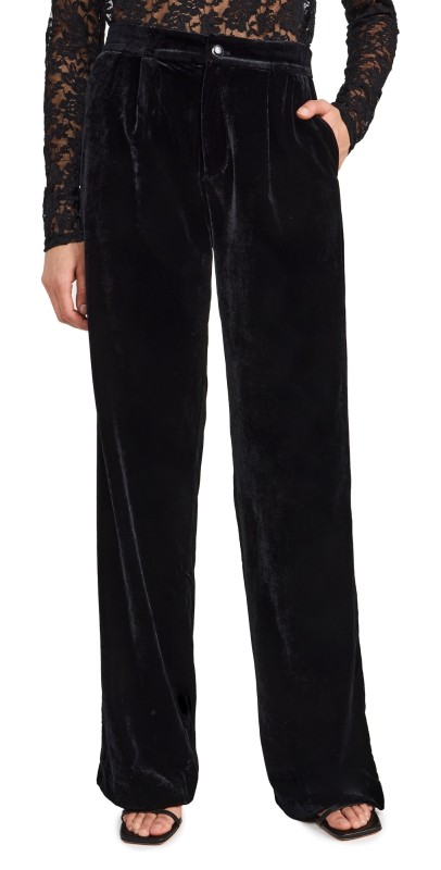PAIGE Kara Velvet Pants Black