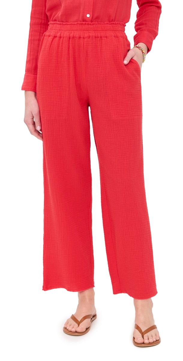 RAILS Leon Crop Pants Cherry