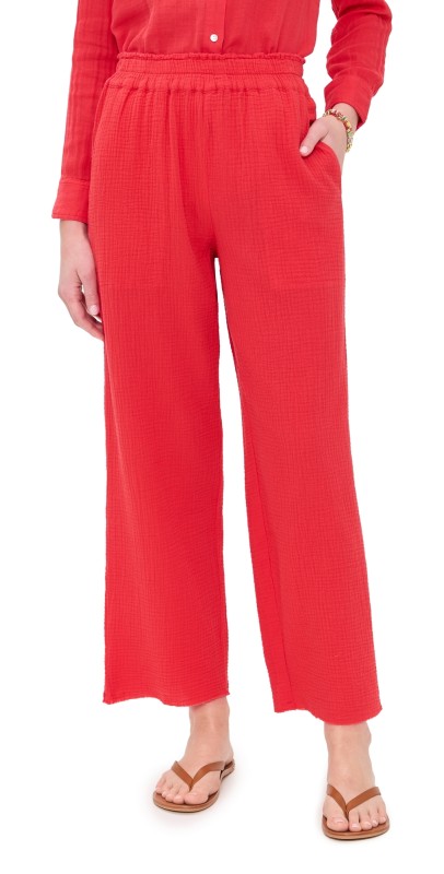 RAILS Leon Crop Pants Cherry