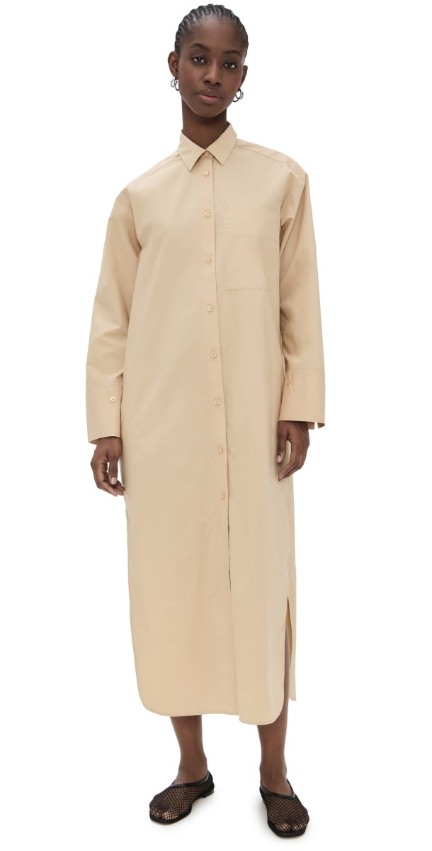 By Malene Birger Perros Dress Dark Sand