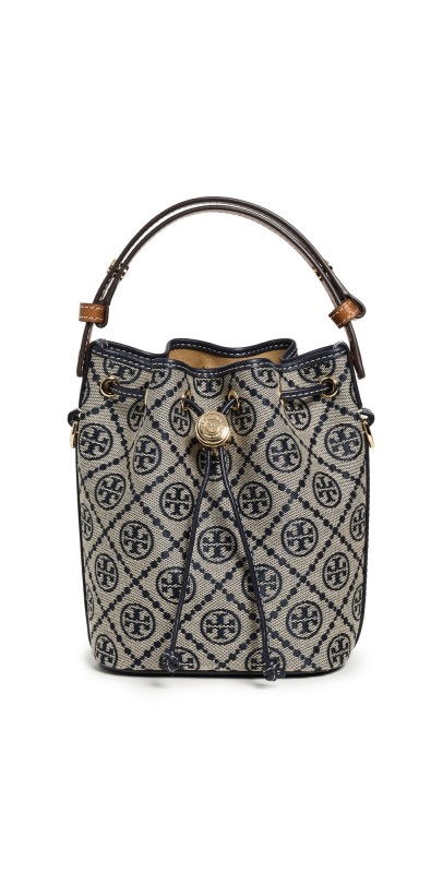 Tory Burch T Monogram Mini Bucket Bag Tory Navy