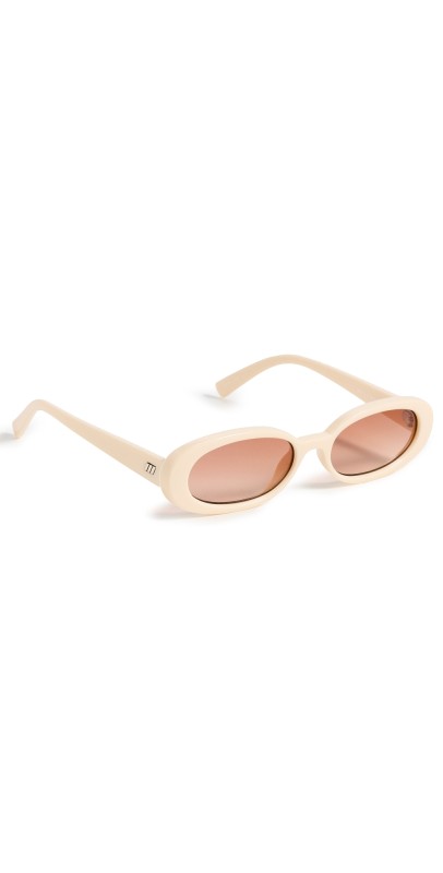 Le Specs Outta Love Sunglasses Ecru Warm Brown Grad