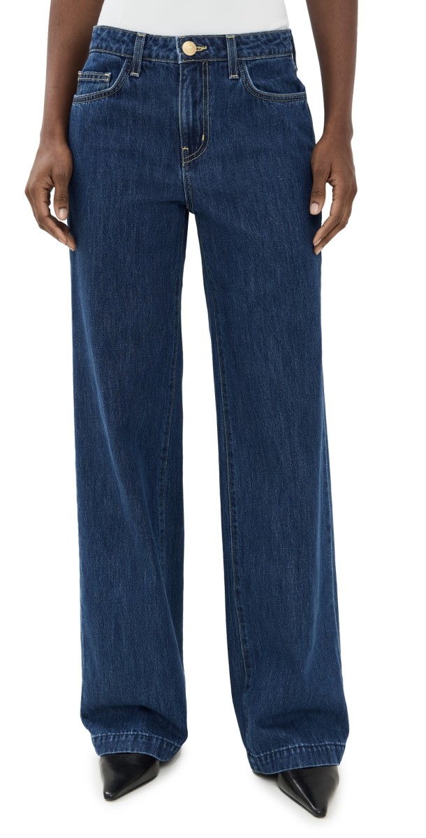 L'AGENCE Clayton High Rise Wide Leg Jeans Conway