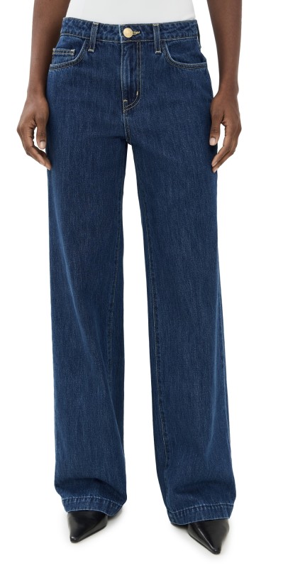 L'AGENCE Clayton High Rise Wide Leg Jeans Conway