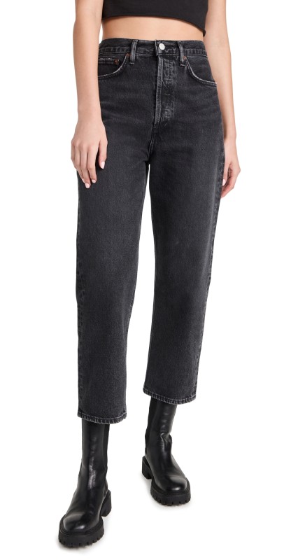 AGOLDE 90s Crop Mid Rise Straight Jeans Paradox
