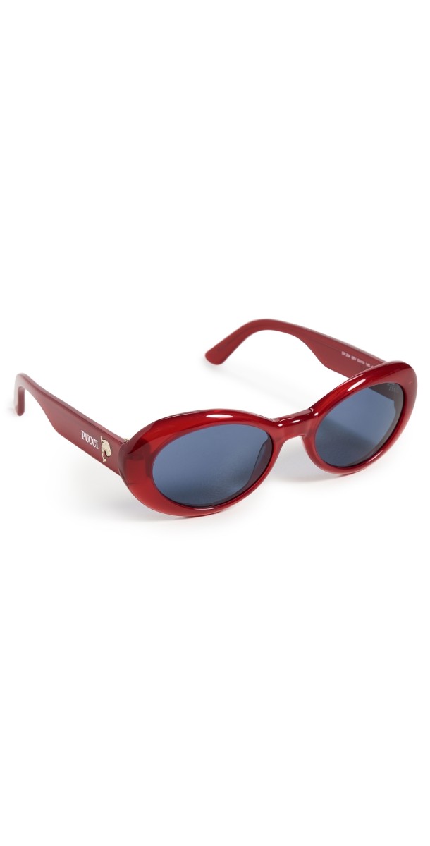 Pucci Round Sunglasses Red