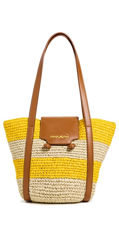 Marni Small Tote Natural/Dark Lemo