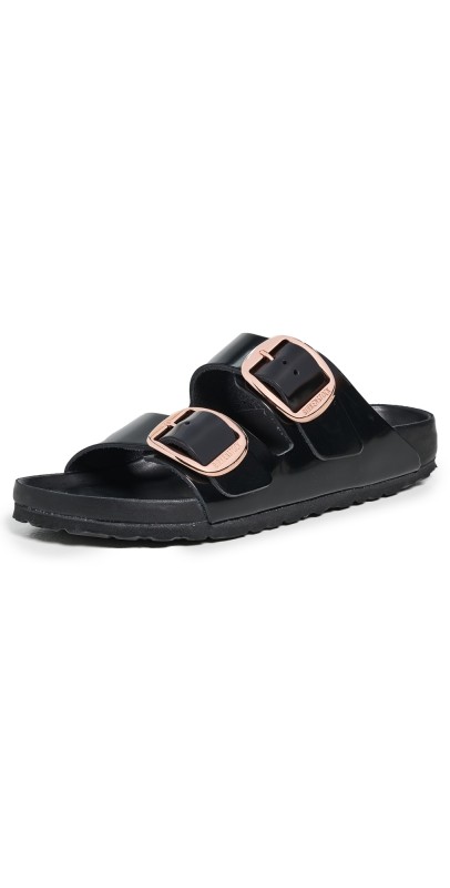 Birkenstock Arizona Big Buckle High Shine Exquisite Sandals High Shine Black