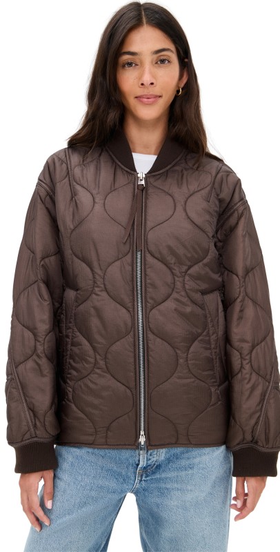 AGOLDE Isla Quilted Jacket Ink