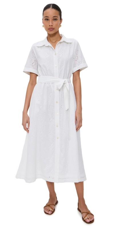 La Maregold Juliette Dress Cloud White Eyelet