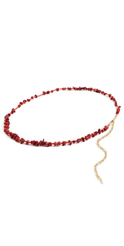 Anni Lu Reef Belly Chain Necklace Red Desert
