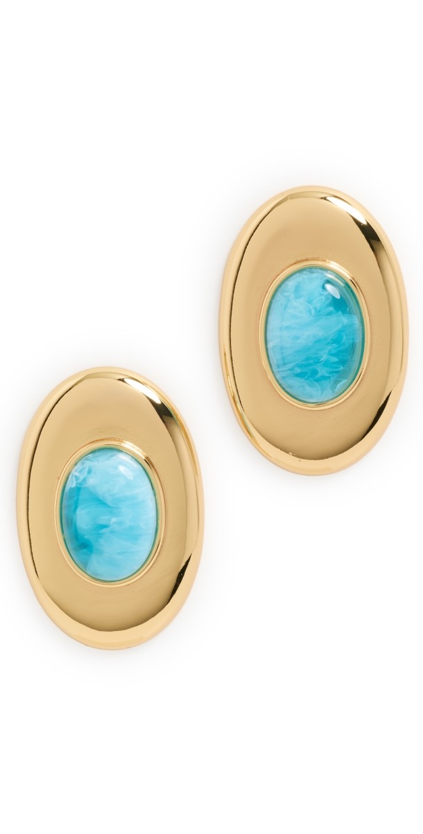 Aureum Marisol Earrings Gold/Turquois