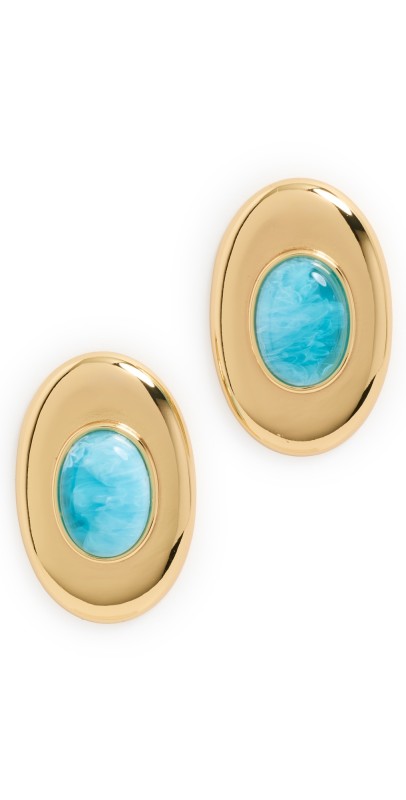Aureum Marisol Earrings Gold/Turquois