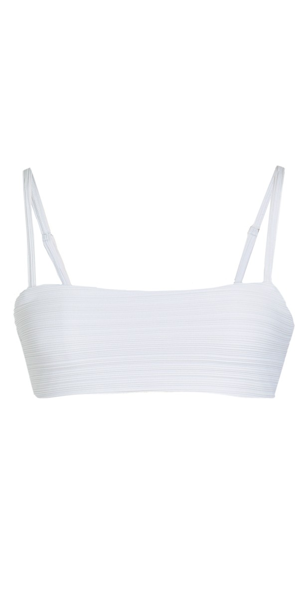 MARA HOFFMAN Sia Bikini Top White