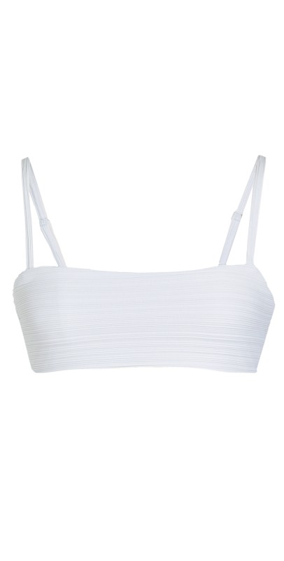 MARA HOFFMAN Sia Bikini Top White