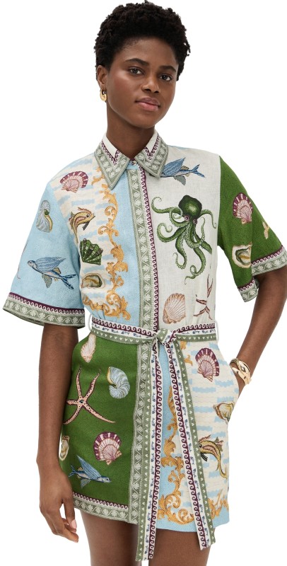 ALÉMAIS Bath House Mini Dress Multi