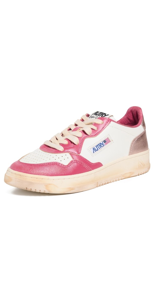 Autry Super Vintage Low Sneakers Wht/Rose/Copper