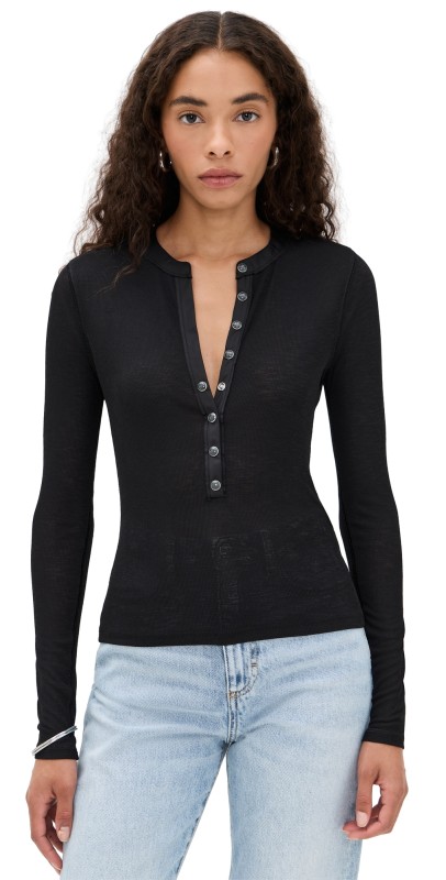 Veronica Beard Jean Drexler Top Black