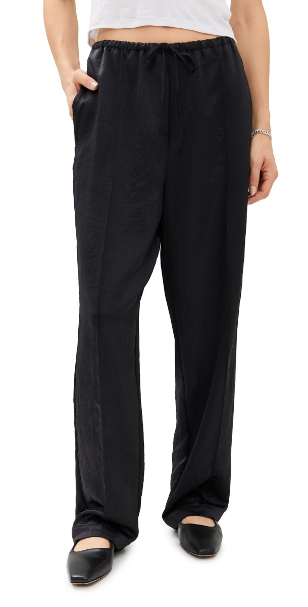 Madewell Slim Pintuck Pull On Pants True Black