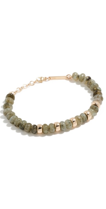 Zoe Chicco 14k Gold and Labradorite Bracelet 14k Yellow Gold