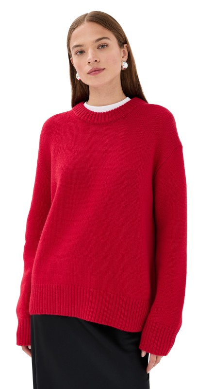LISA YANG Renske Cashmere Sweater Goji Berry