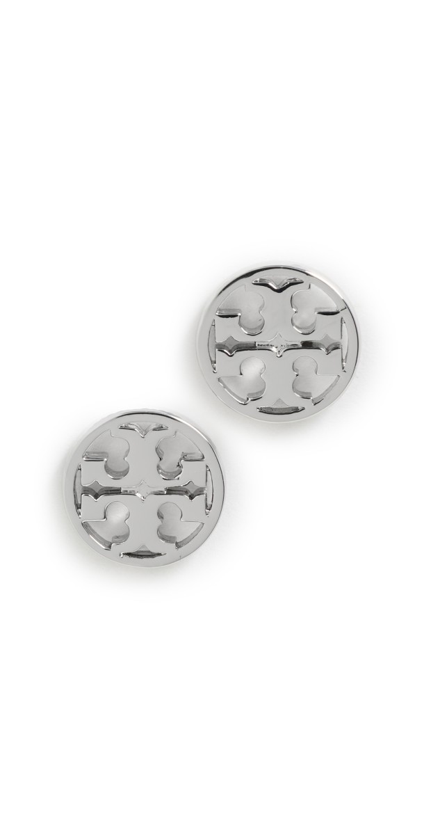 Tory Burch Miller Stud Earrings Tory Silver