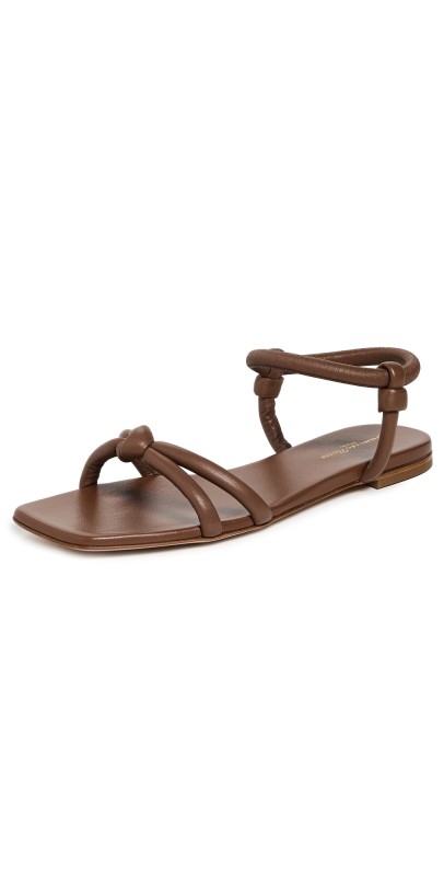 Gianvito Rossi Juno Nappa Sandals 5mm Cuoio