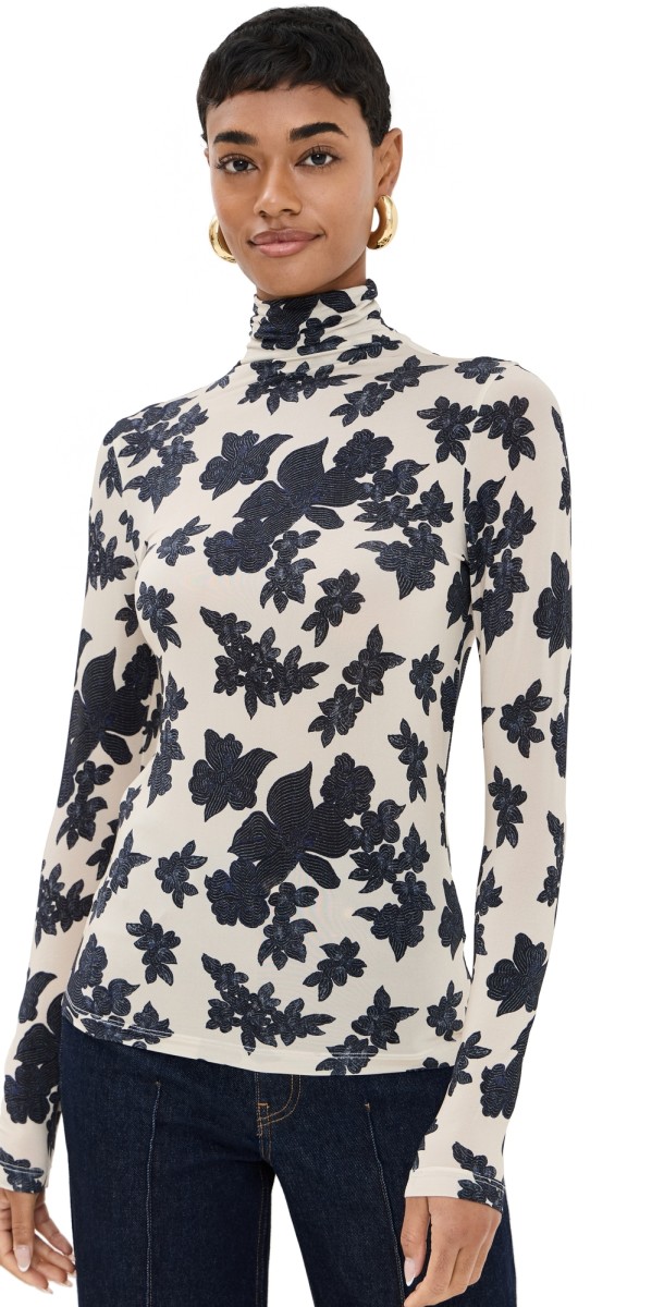 Ulla Johnson Aurelia Turtleneck Moonflower