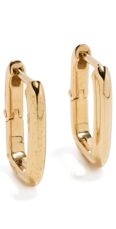 IVI Los Angeles Small Toy Link Hoops Yellow Gold