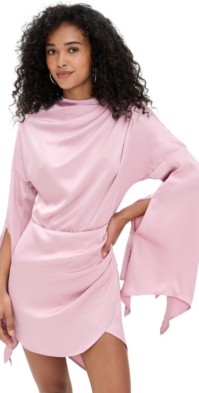 Andrea Iyamah Kari Mini Dress Powder Pink
