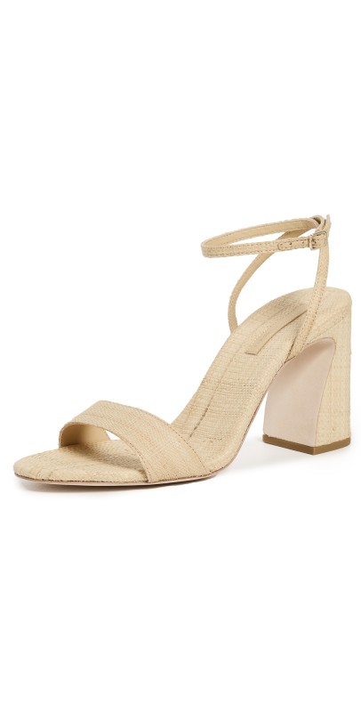 Loeffler Randall Malia Simple Heeled Sandals Natural
