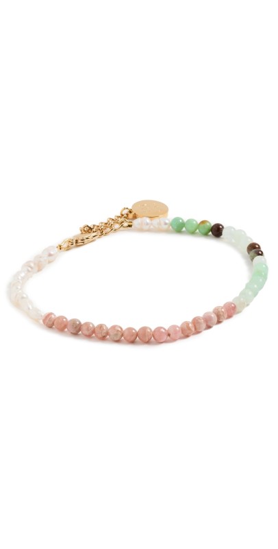 By Alona Rosa Anklet Rhdste/Chryso/Pearl