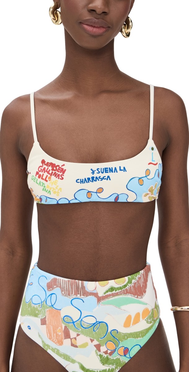 ALÉMAIS Nadia Scoop Neck Top Multi