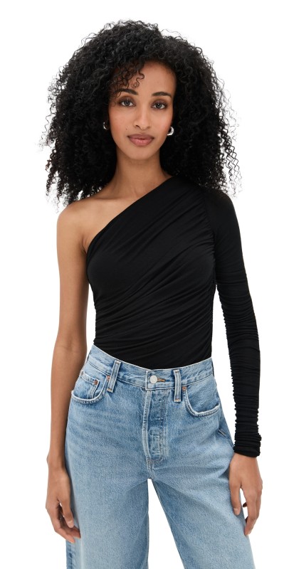 AGOLDE Annette Tee Black