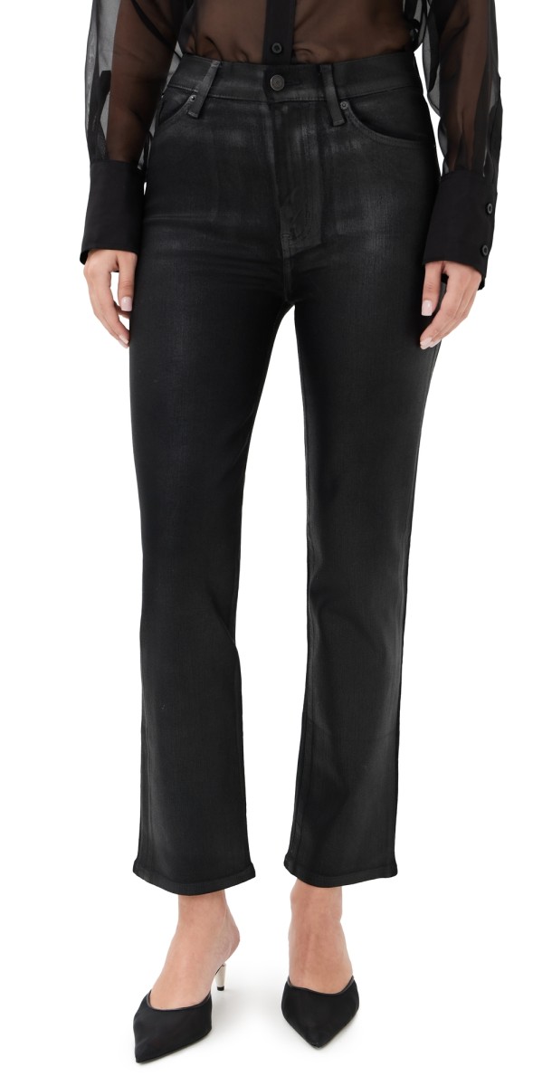 FRAME Le Sleek Straight Jeans Mood Ring Coated