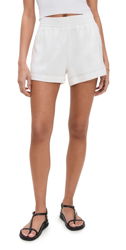 Reformation Mila Linen Short White