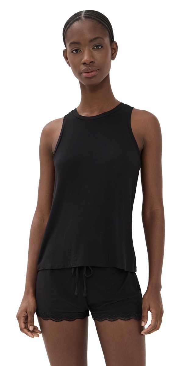 Honeydew Intimates All American Shortie Set Black