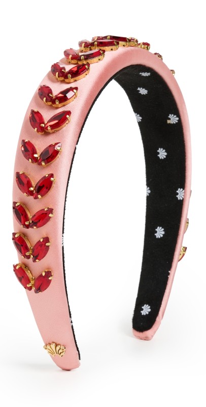 Lele Sadoughi Alice Wreath Headband Pink Lemonad