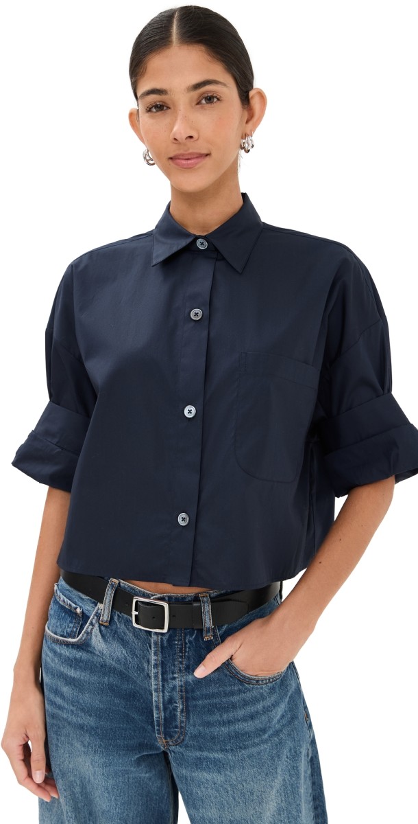 TWP Next Ex Button Down Midnight